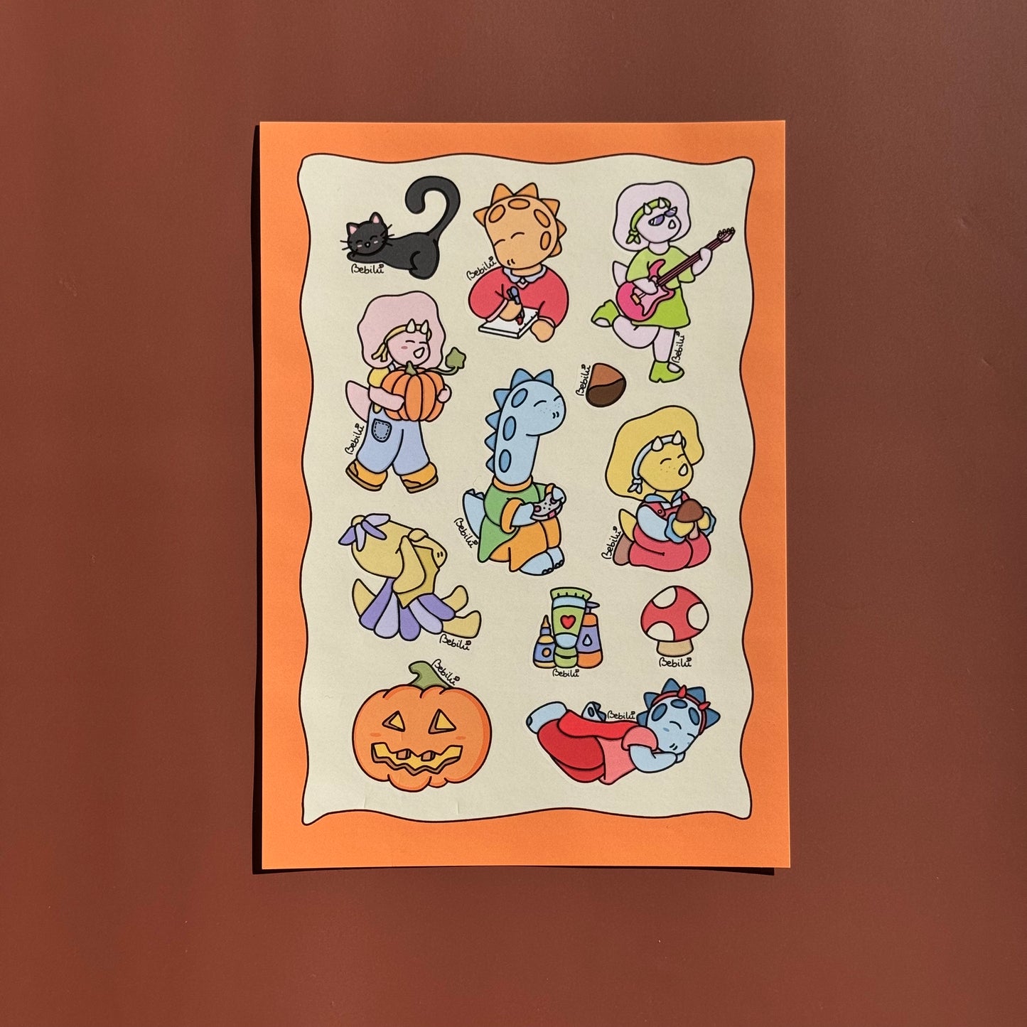 Stickers Dino Autunno