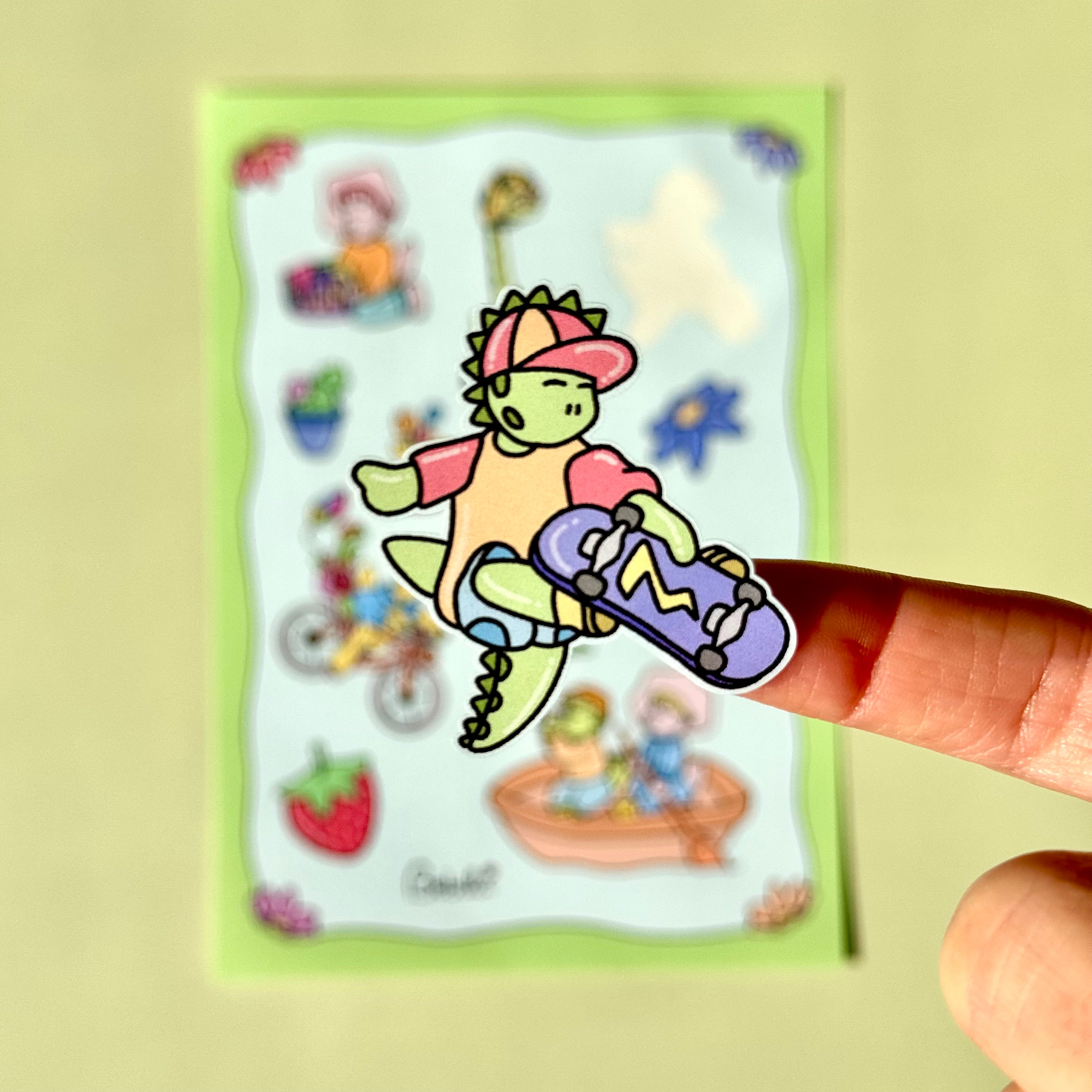 Stickers Dino Primavera