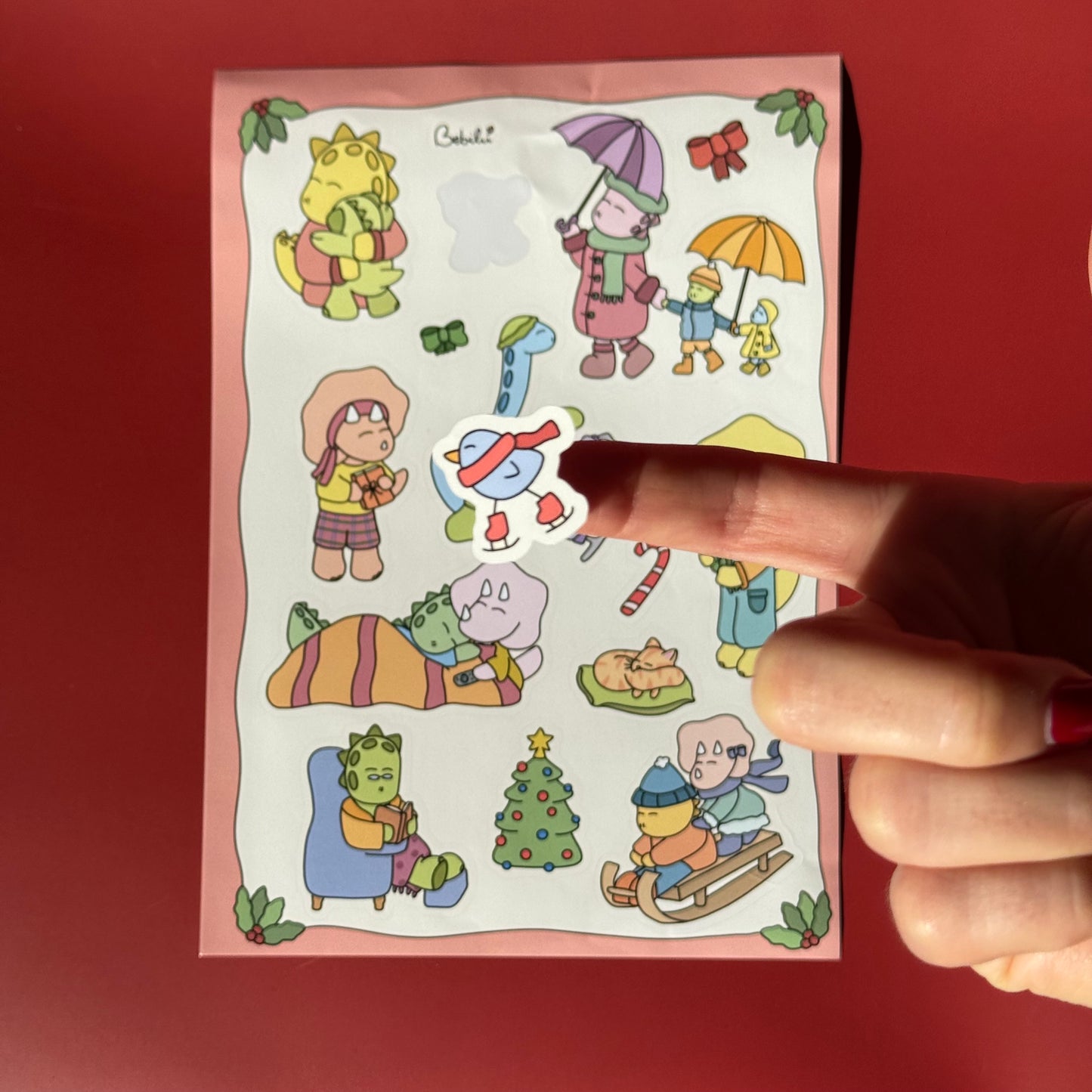 Stickers Dino Inverno