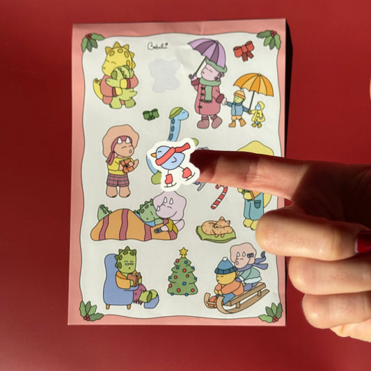 Stickers Dino Inverno