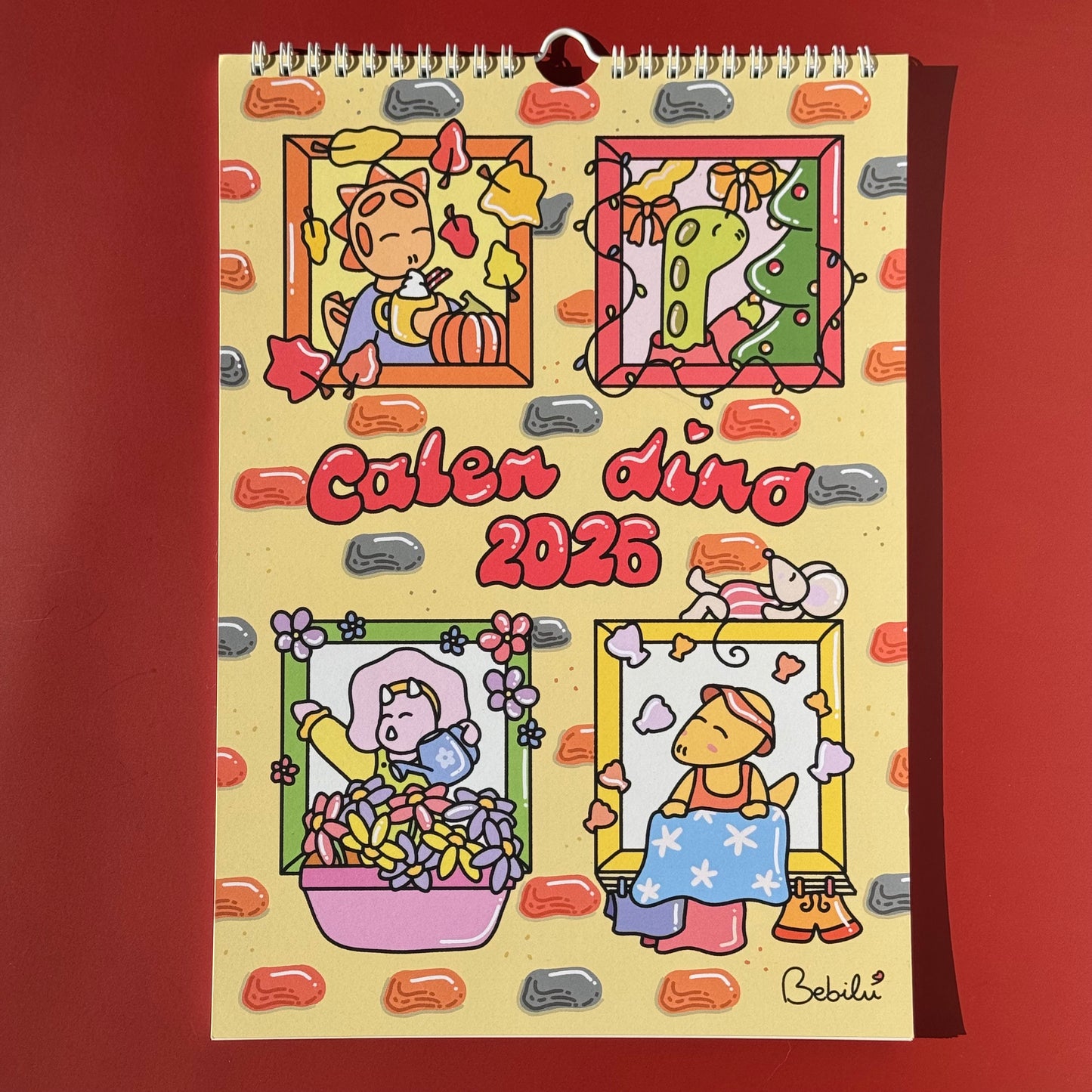 Calen Dino 2026 da colorare