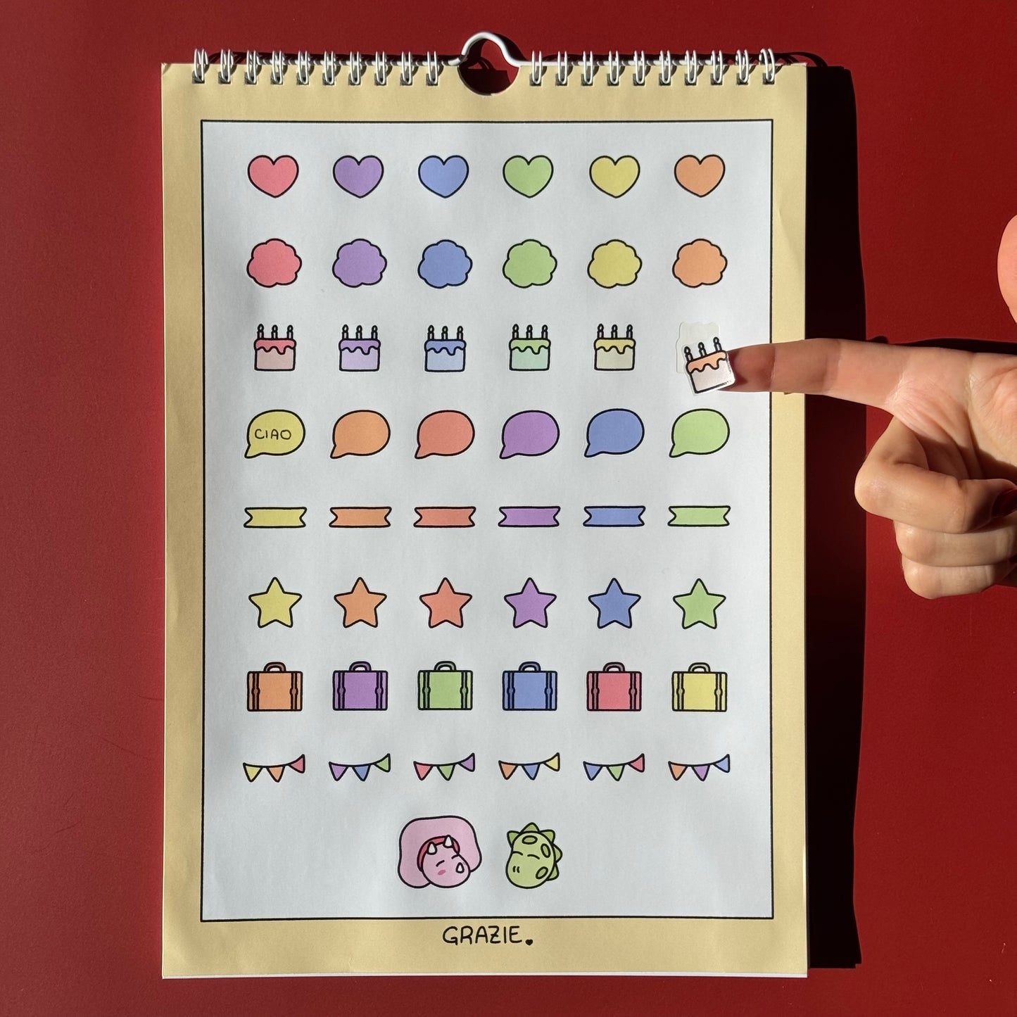 Calen Dino 2026 da colorare