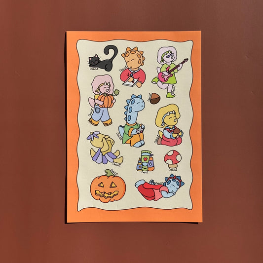 Stickers Dino Autunno